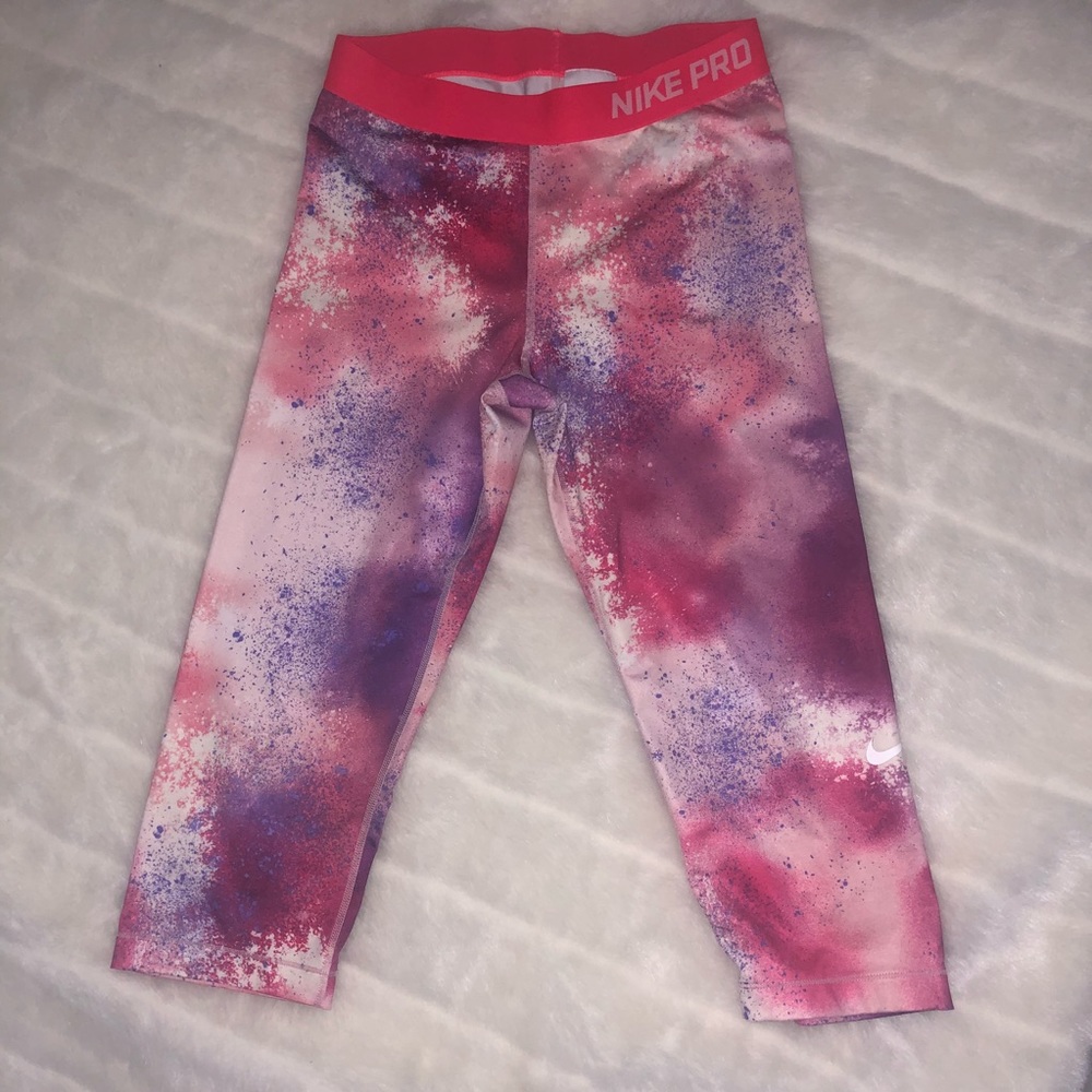Pink Nike Pro Leggings